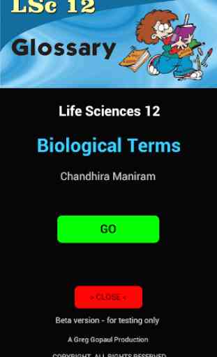 Life Sciences 12 Glossary 1