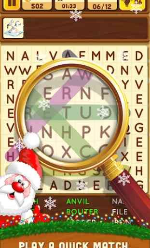 Merry Christmas Word Search Puzzle 1