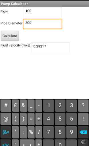 Pump & Pipe Calculator Tool 2