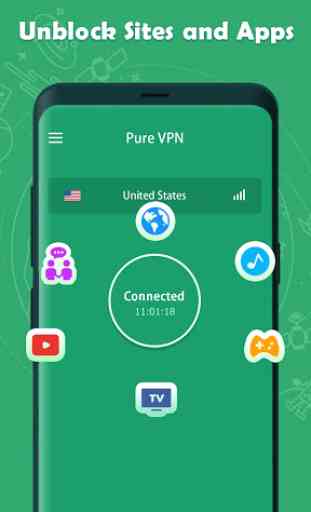 Pure VPN Proxy - Free Secure Fast Unblock VPN 1