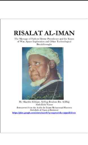 RISALAT AL-IMAN by Sheik Ibrahim Inyass(English) 1