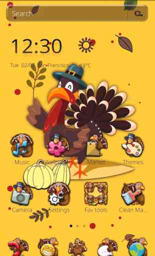 Turkey Thanksgiving Theme 4