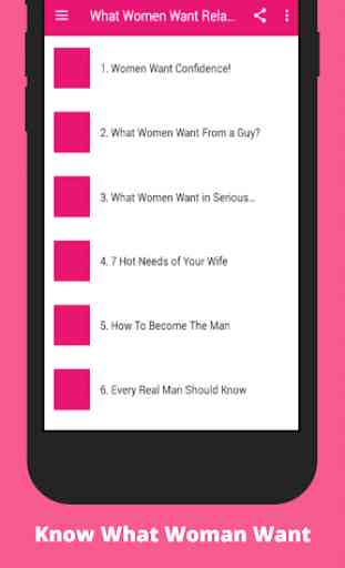 What Women Want in Relationship 1