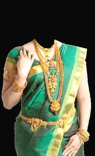 Women Saree Photo Suit : Traditional Saree Suit 4