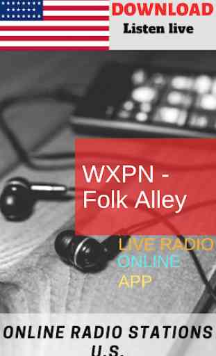 WXPN - Folk Alley ONLINE FREE APP RADIO 4