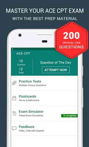 ACE CPT Tutor Exam Prep 2019 - Practice Test 1