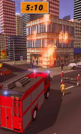 American FireFighter Hero: Fire Truck Simulator 4