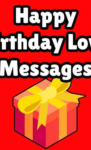 Birthday Love Messages 1