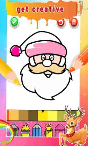 Christmas Coloring Book Glitter For Kids 4