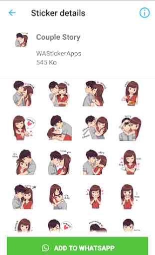 Couple Story Stickers Packs - WAStickerApps 3