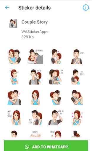 Couple Story Stickers Packs - WAStickerApps 4