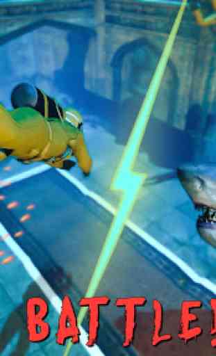Deep Sea Predator Attack- Diver vs Shark Games 4