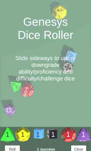 Dice Roller for Genesys 1