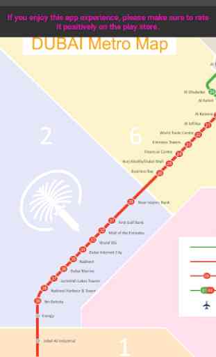 Dubai Metro Map 1