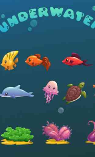 Fishing for children and the underwater world game 3