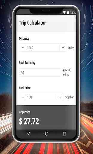 Gas Calculator for Trips 3