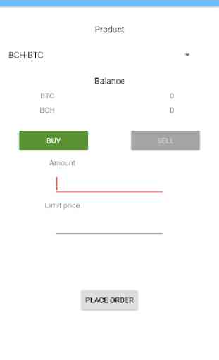 gCryptoTrade - GDAX trading app 1