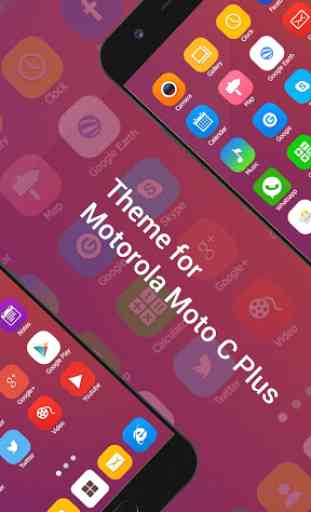 Launcher Themes for  Motorola Moto C Plus 4