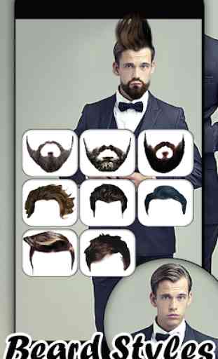 Man HairStyle and Beard Photo Editor 3