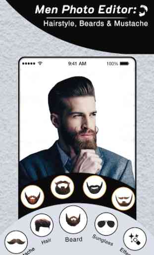 Man Photo Editor : Hairstyles, Beard & Mustache 3