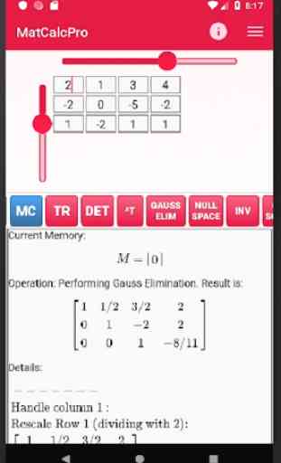 Matrix Calculator Pro (Matrices + details) 1