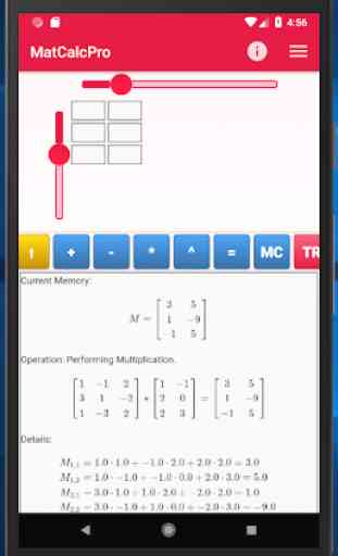 Matrix Calculator Pro (Matrices + details) 2