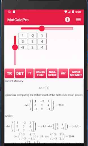 Matrix Calculator Pro (Matrices + details) 3