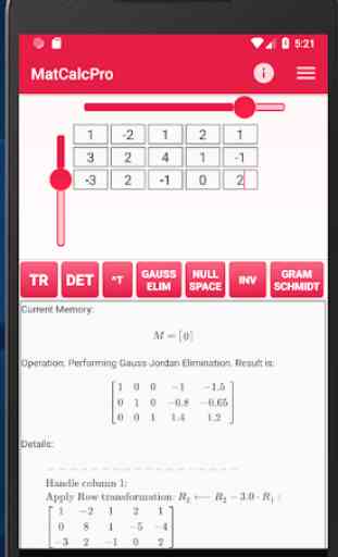 Matrix Calculator Pro (Matrices + details) 4