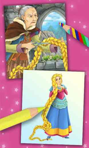 Rapunzel coloring pages to improve creativity 2