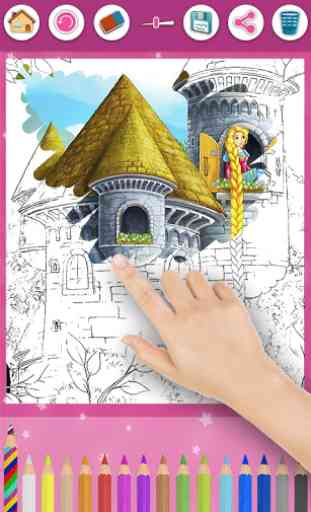 Rapunzel coloring pages to improve creativity 3