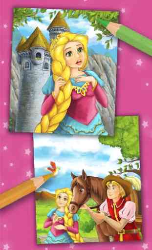 Rapunzel coloring pages to improve creativity 4