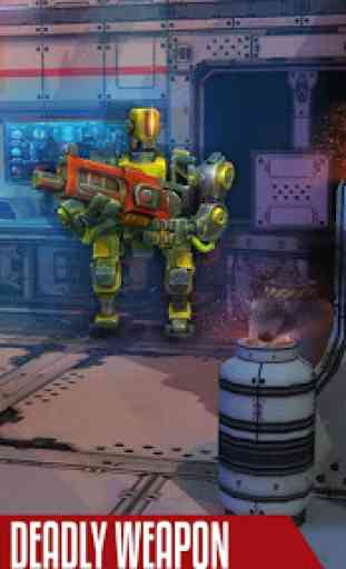 Robot Warrior Shooting Attack Mission 2