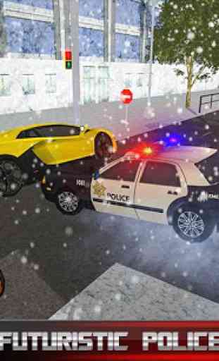 US Police Transform Robot Car: Real Snow City 4