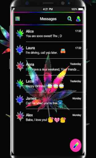 Weed Rasta Keyboard for Android GO 3