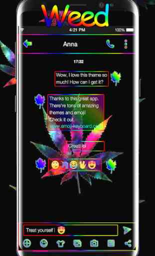 Weed Rasta Keyboard for Android GO 4