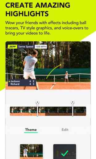 Zepp Tennis - Scoring, Sweet Spot, Video, Tips 2