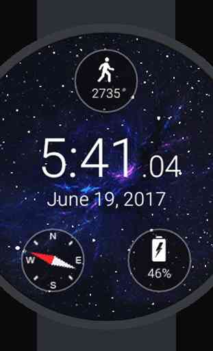 Animated Starfield Watch Face 1