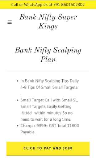 Bank Nifty Kings ( Index Option Tips) 1