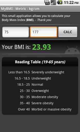 BMI Calculator 2