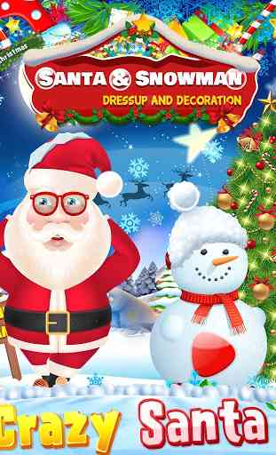 Christmas Santa, Snowman Dressup And Decoration 1