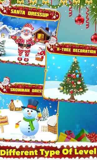 Christmas Santa, Snowman Dressup And Decoration 2