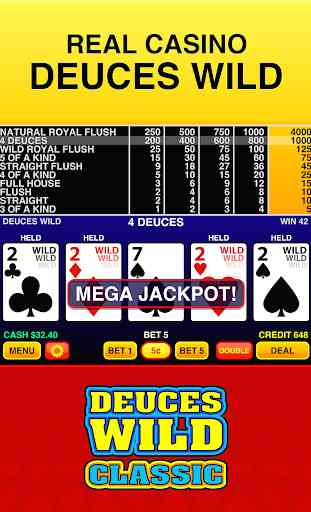 Deuces Wild Classic - Casino Vegas Video Poker 1