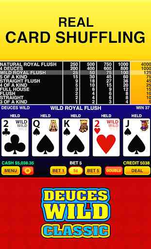 Deuces Wild Classic - Casino Vegas Video Poker 3