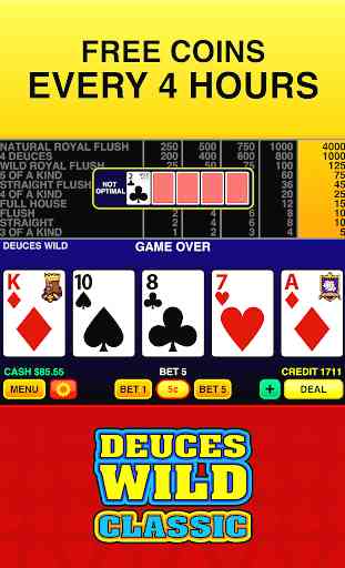 Deuces Wild Classic - Casino Vegas Video Poker 4
