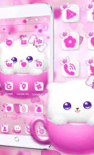 Kitty Theme Cup Cat Wallpaper 2