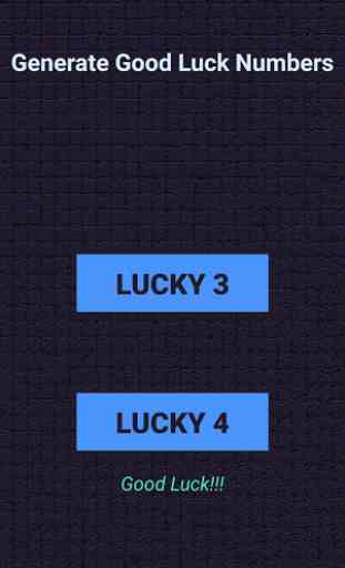 Lucky3&4!GoodLuckNumbers 1