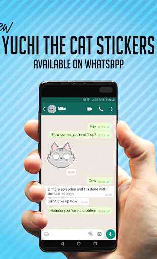 Yuchi The Cat - Stickers for Whatsapp 1