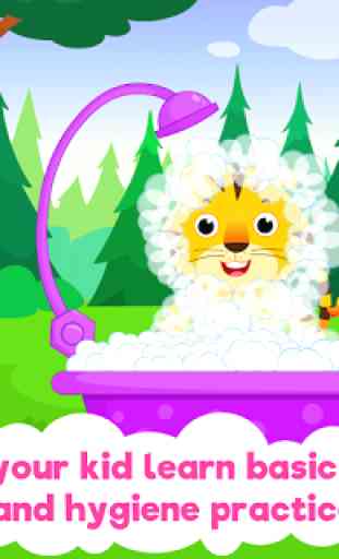 Baby Animal Bathing Game for Kids & Preschoolers 2