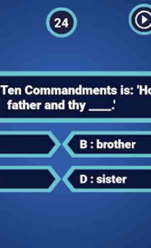 Bible Trivia Quiz Game - Biblical Quiz 2