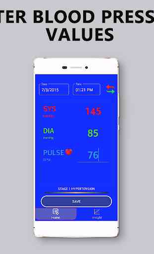 Blood Pressure : Daily Log Tracker Avg Control App 1